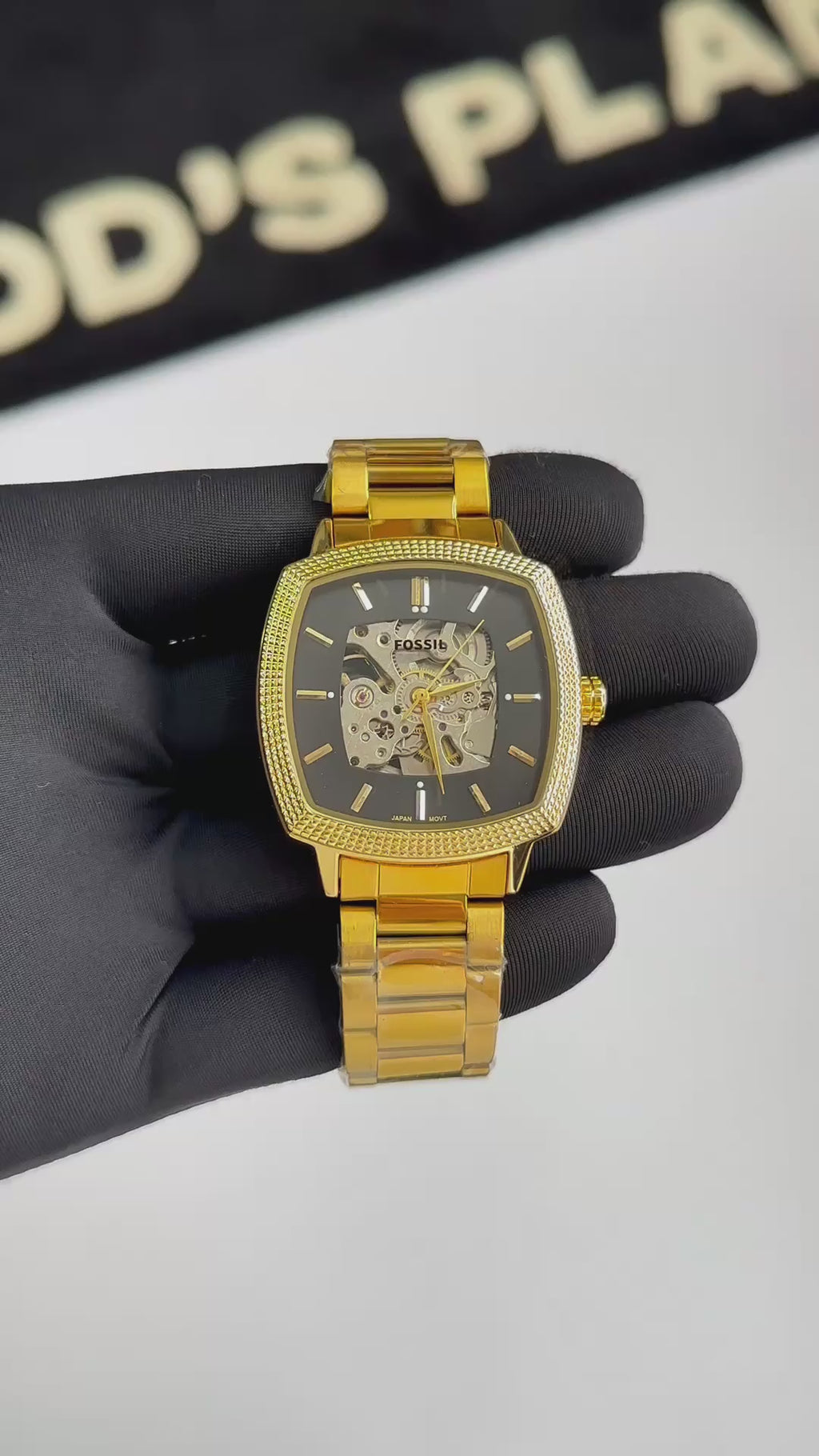 Fossil x Nick Jonas Machine Luxe gold black