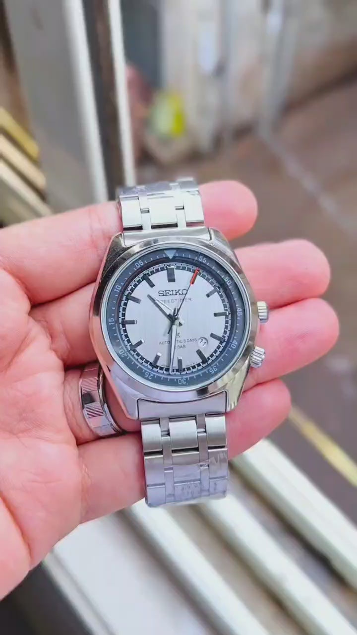 *SEIKO PROSPEX SPEEDTIMER CON TEMPORIZADOR SILVER-GREY
