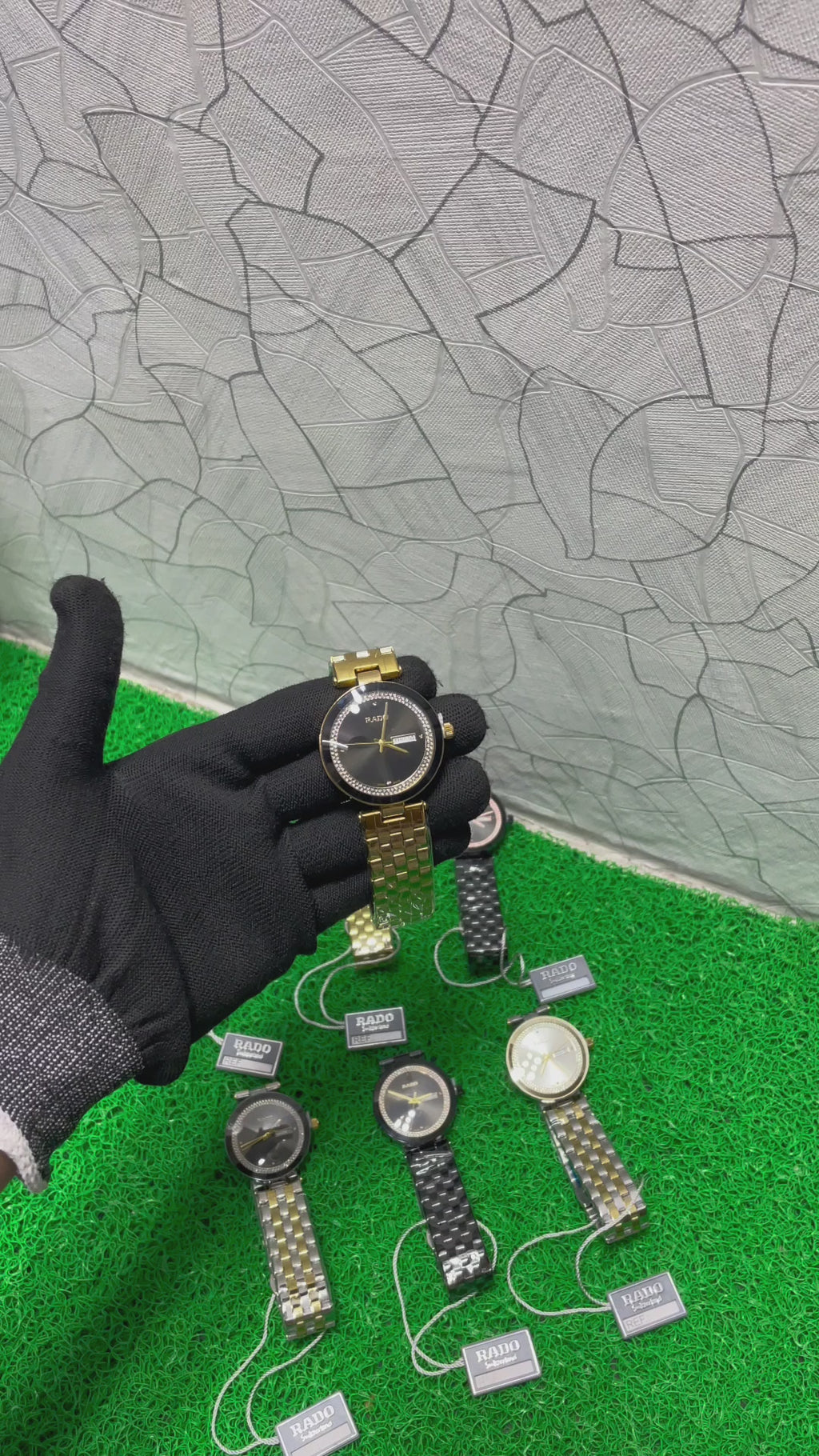 Rado Daimond Ladies gold black 171816