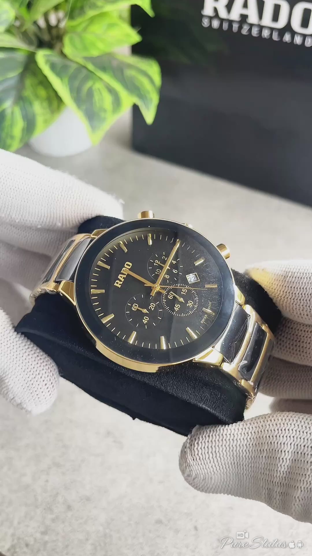Rado centrix chronograph 2 ton Black copper