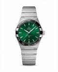 Omega Constellation Co-Axial Chornometer Silver Green Dial