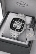 Fossil x Nick Jonas Machine Luxe silver Black