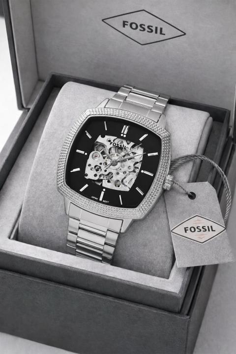 Fossil x Nick Jonas Machine Luxe silver Black