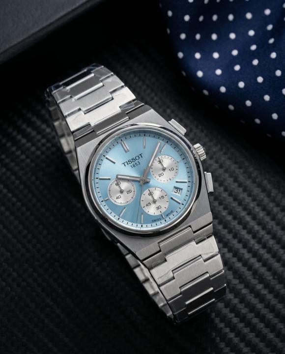 TISSOT 1853 Prx Chronograph Steel Silver-Sky Blue