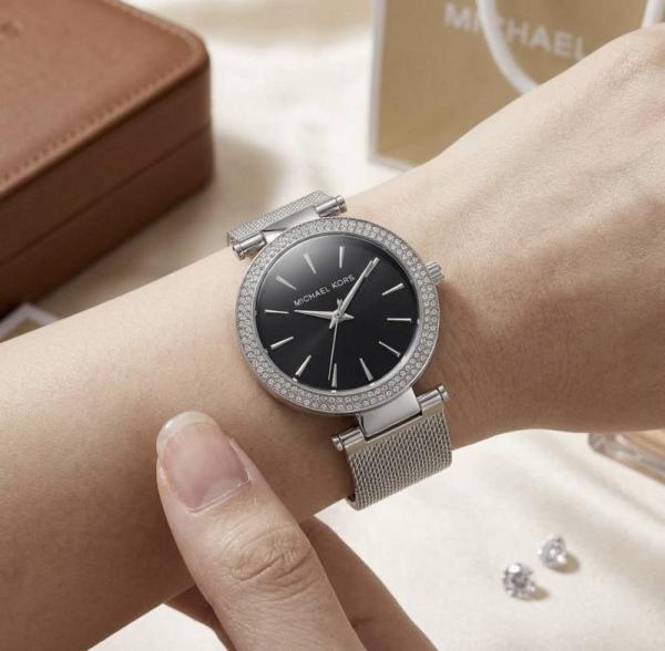Michael Kors Darci Silver-Black WC 1070
