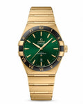 Omega Constellation Co-Axial Chornometer Gold Green Dial
