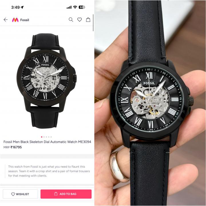 Fossil Grant Automatic full black