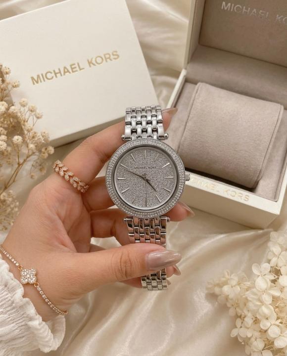 Michael Kors Darci Crystal Silver