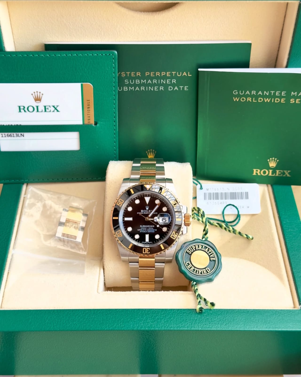 Rolex Oyster Perpetual Submarine 2Ton-Gold-Black