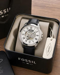 Fossil Grant Automatic black silver white