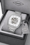 Fossil x Nick Jonas Machine Luxe silver white