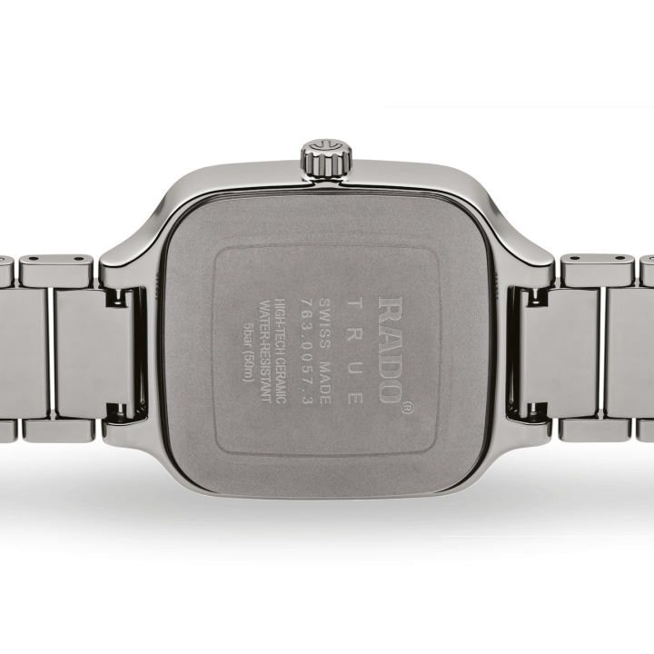 RADO TRUE SQUARE SWIFT MOVEMENT SILVER GREY