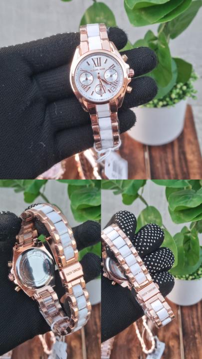 Michael Kors Bradshaw Twotone White Dial AT433