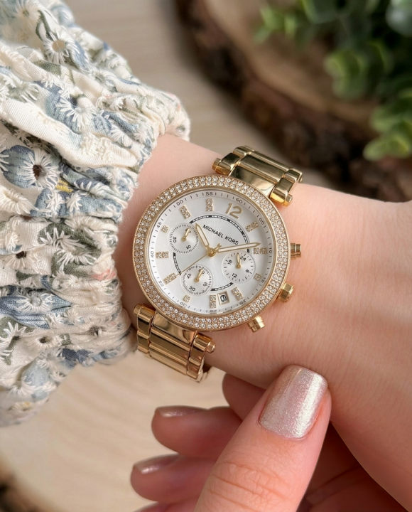Michael Kors Parker Gold-White