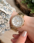 Michael Kors Parker Gold-White