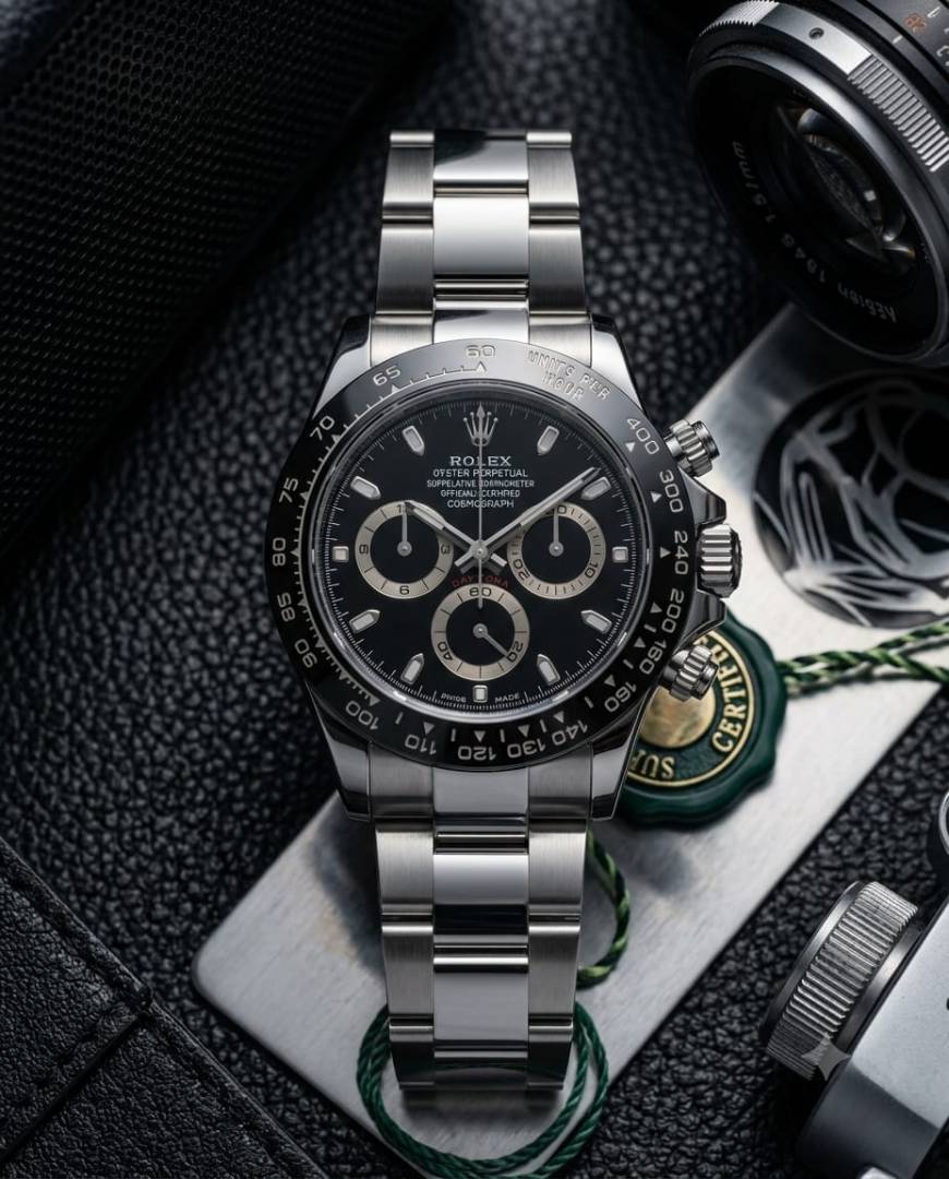 ROLEX Daytona Oyster Perpetual Silver Full Black(Me)