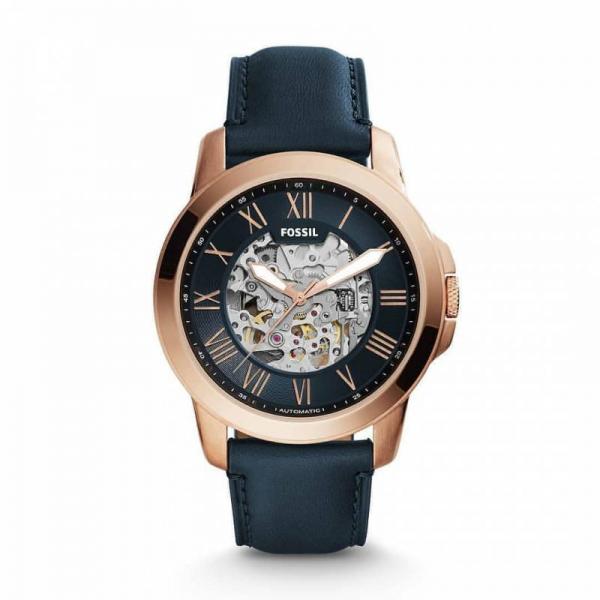 Fossiil Grant Automatic blue brown blue