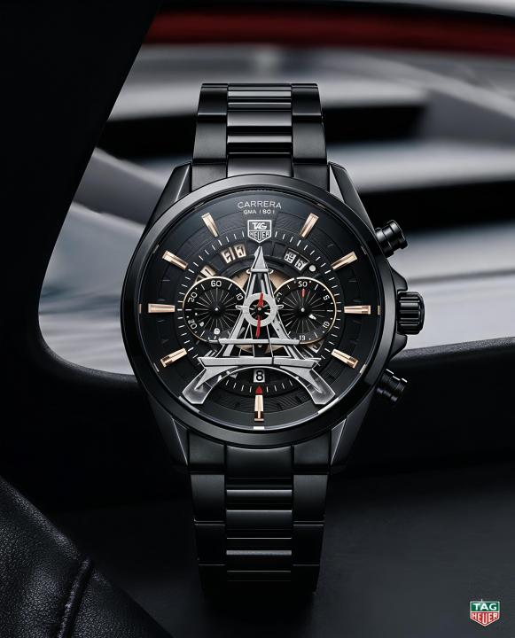 Tag Heuer Carrera Paris EiffelTower Full Black
