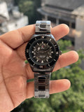 RADO CAPTAIN COOK BLACK PREMIUM SWIFT MOVEMENT BACK OPEN
