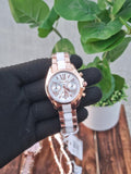 Michael Kors Bradshaw Twotone White Dial AT433