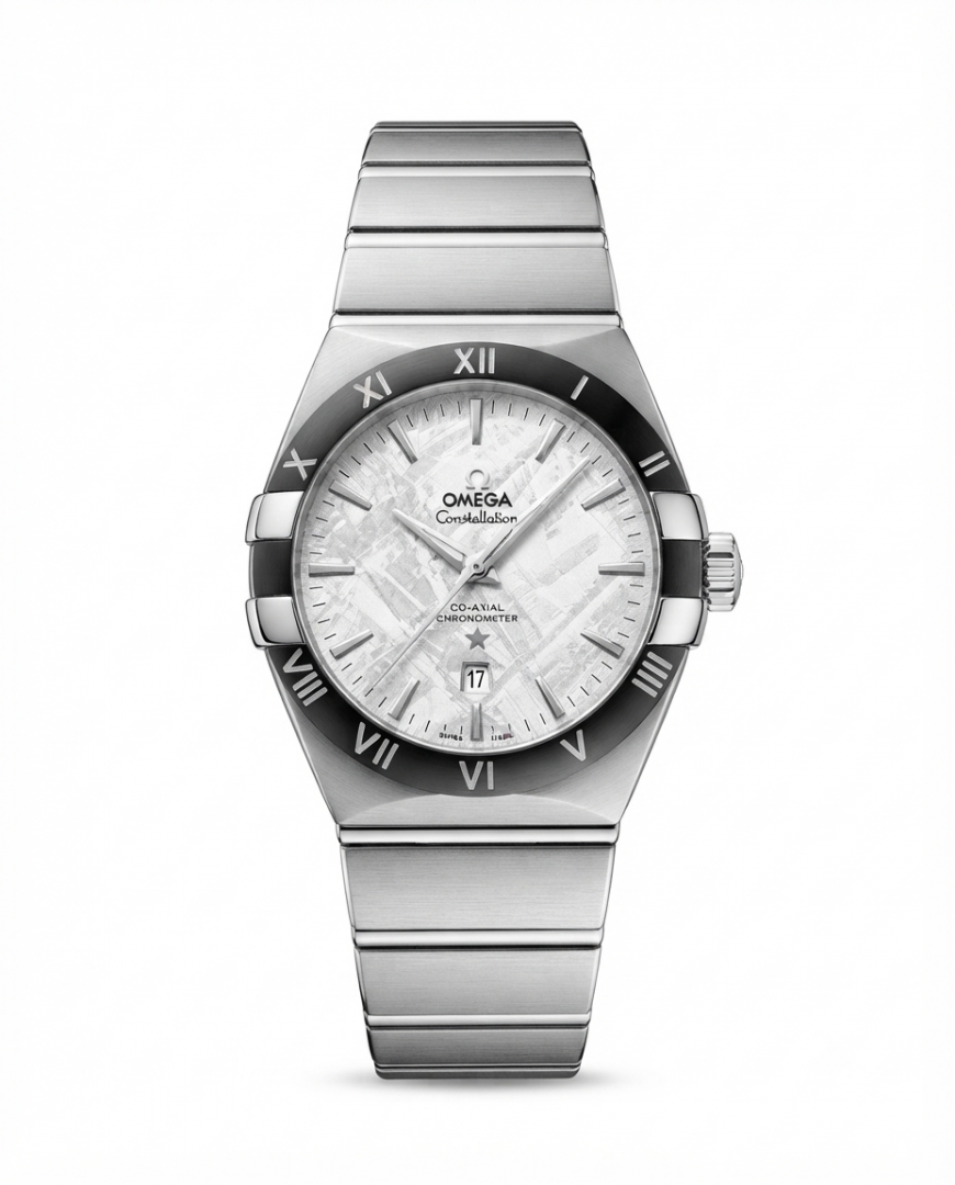 Omega Constellation Co-Axial Chornometer Silver Textured Dial