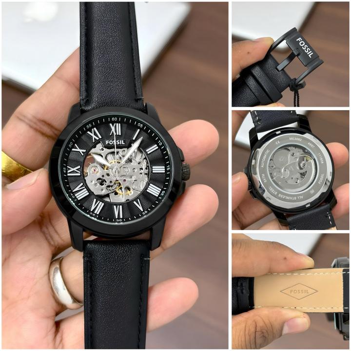 Fossil Grant Automatic full black