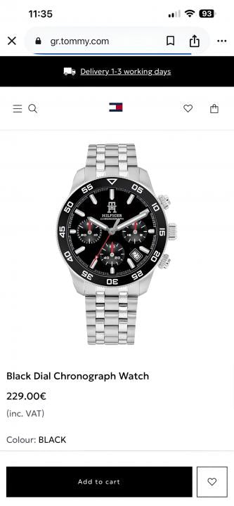 Tommy TH85 chronograph